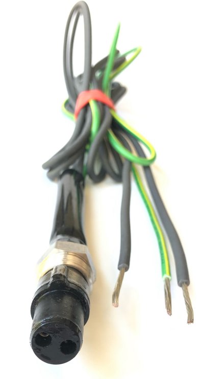 Franklin Electric motor lead: 48 inch / 2 wire with ground