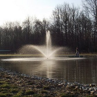 Pond Fountain Boat